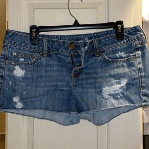 Ripped Jean shorts